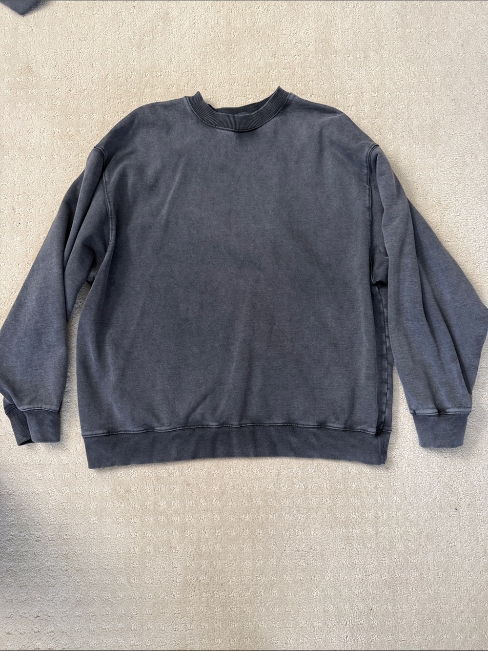SKIMS Relaxed Crewneck Sweatshirt - Charcoal Gray